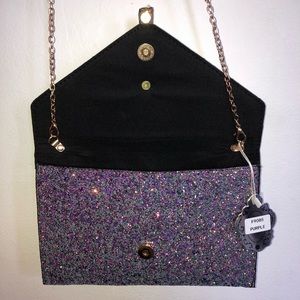 Glittery Purple Shoulder Bag